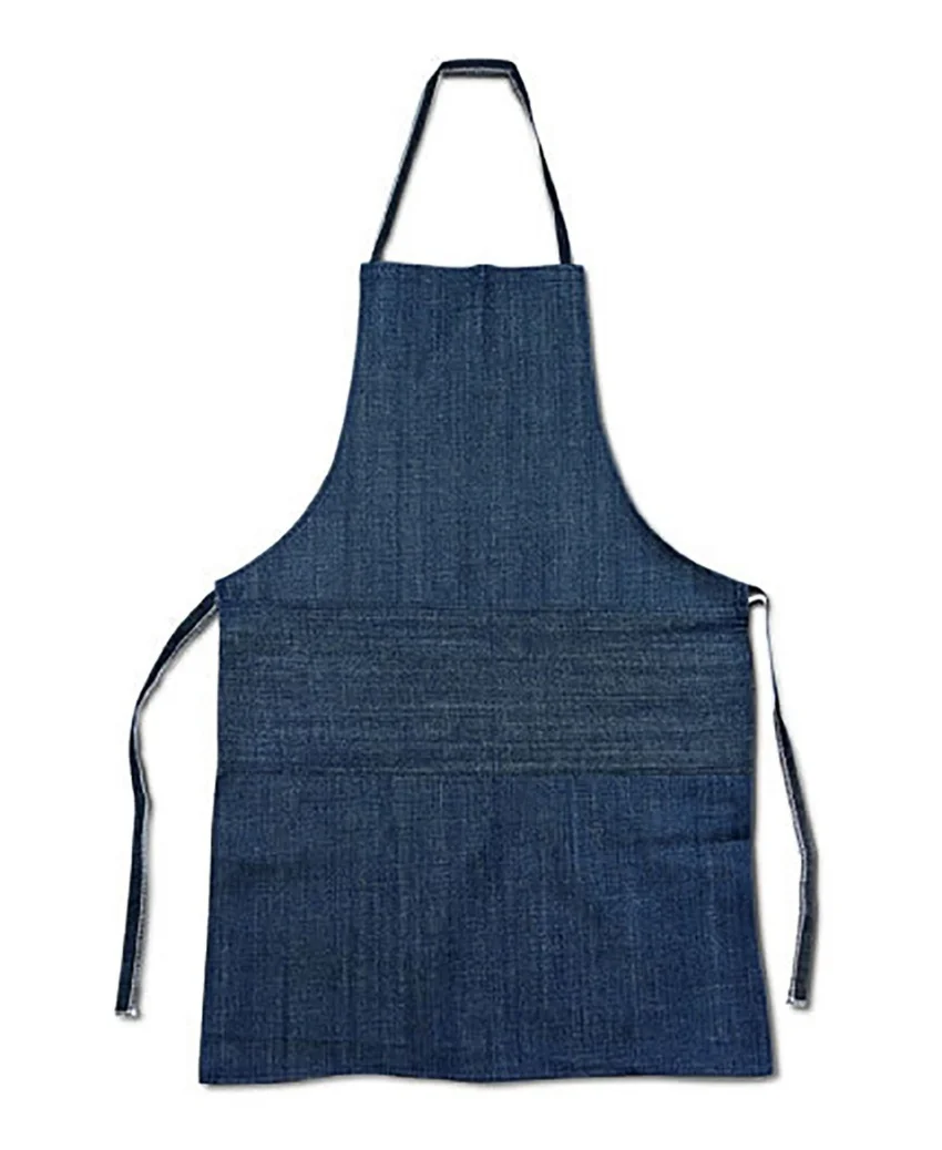 Delantal de tela denim
